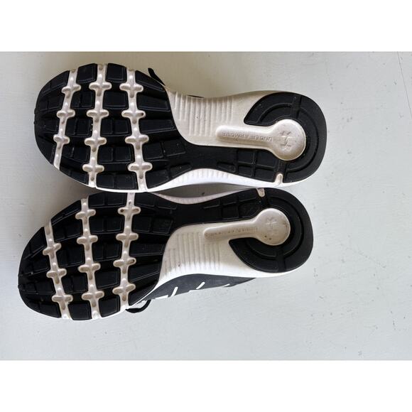 Men's Under Armour UA Dash 2 Black White Mesh Athletic Shoes 1285980-001 Size 10 - Picture 7 of 7